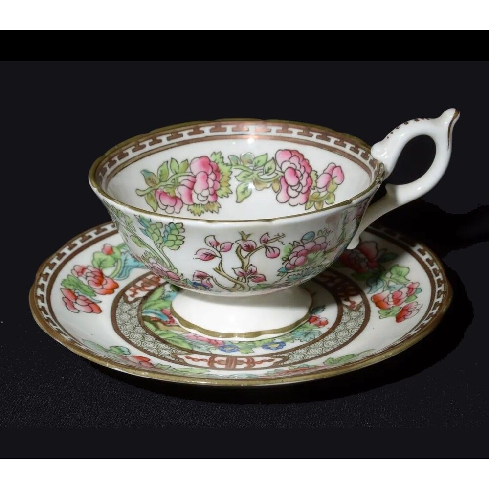 Coalport Indian Tree Fine Boan China Cup & Saucer Set EXCELLENT